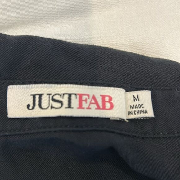 Justfab Women's Black Deep V-Neck Long Sleeves Crinkle Dress Size Medium - Picture 5 of 9